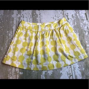 Twenty One Yellow White Geometric Mini Skirt